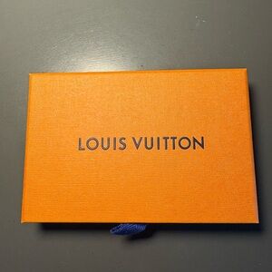Louis Vuitton Vibrant Orange Box with Blue Accent